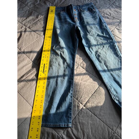 Madewell Button Up Perfect Vintage Crop Jeans Barnsdale Wash - Picture 9 of 10